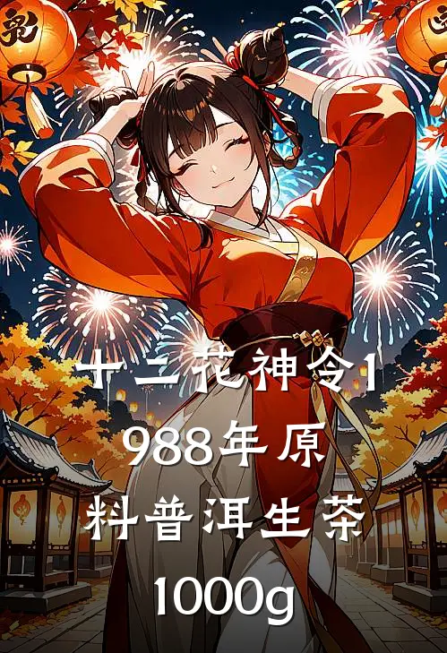 十二花神令 1988年原料 普洱生茶 1000g